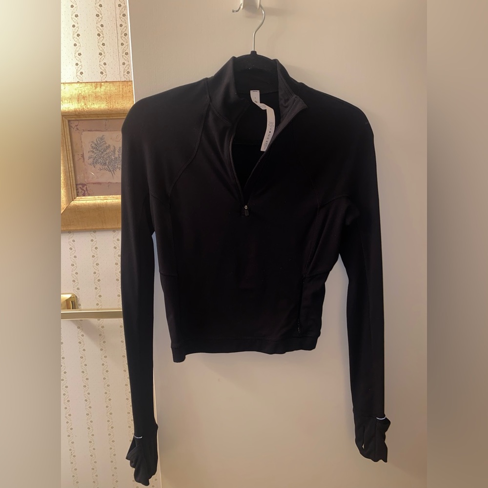 Lululemon It's Rulu Run Cropped Half Zip